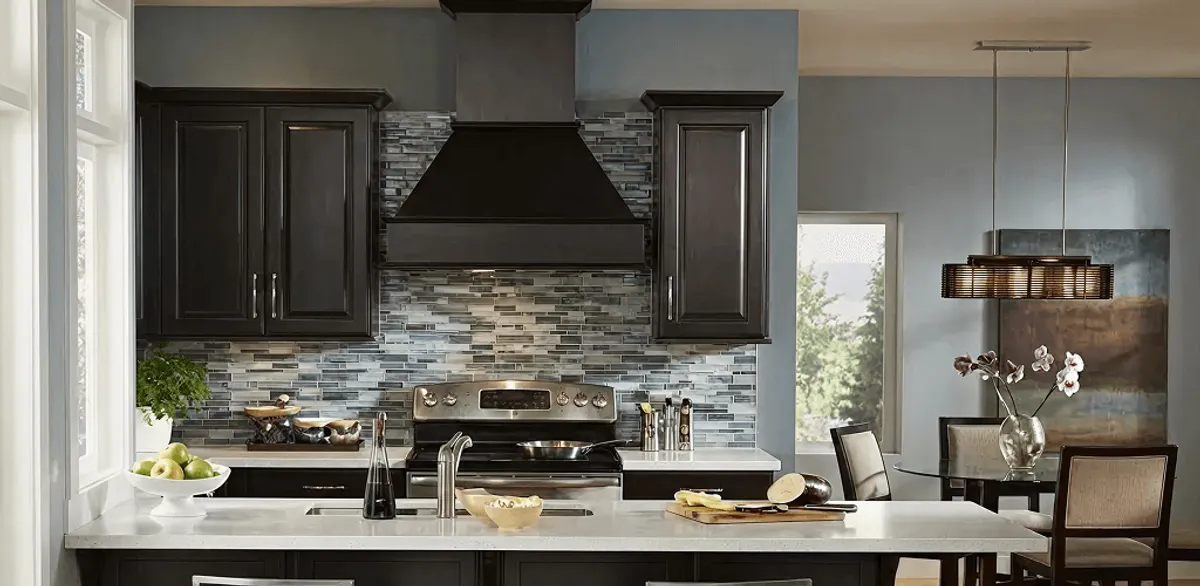 Kitchen cabinet painting and refinishing in a modern kitchen in Eugene, OR